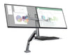 Supporto Scrivania Doppio Monitor 13''-27'' Molla a Gas Ripiano Tastiera