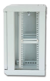 Armadio Rack 10'' a muro 9 unità con pannelli asportabili Grigio prof. 300 mm