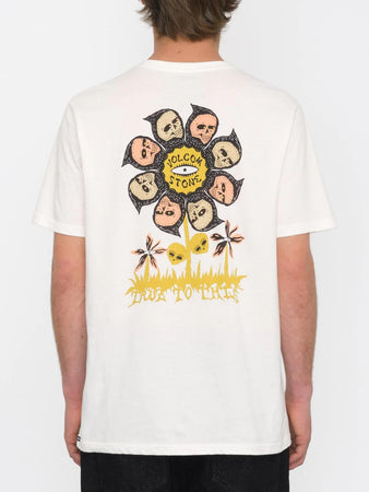 Maglietta T-shirt Volcom Flower Budz off white