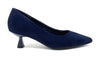 Francesco Milano décolleté in camoscio blu navy H06-01C