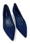 Francesco Milano décolleté in camoscio blu navy H06-01C