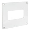 First 19x16cm copriforo bianco placca per tubi rettangolari