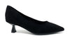 Francesco Milano décolleté in camoscio nero H06-01C