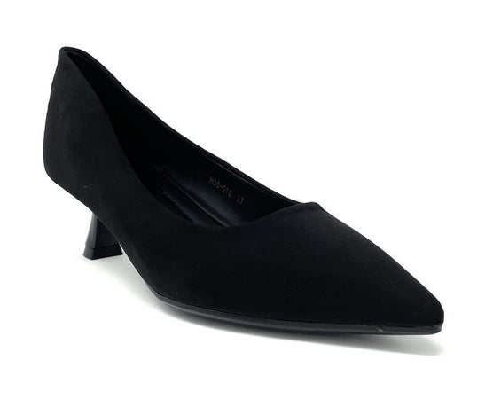 Francesco Milano décolleté in camoscio nero H06-01C
