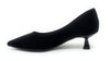 Francesco Milano décolleté in camoscio nero H06-01C