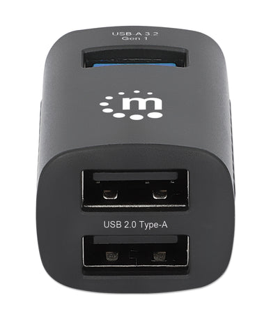 Hub USB-C&trade 3.2 Gen1 a 3 porte USB-A Compatto Nero