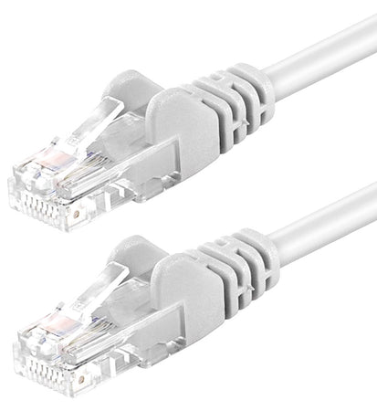 Cavo di rete Patch in Rame Cat. 5e Bianco UTP 3 m