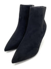Francesco Milano stivaletti donna in pelle scamosciata nero A08-06C