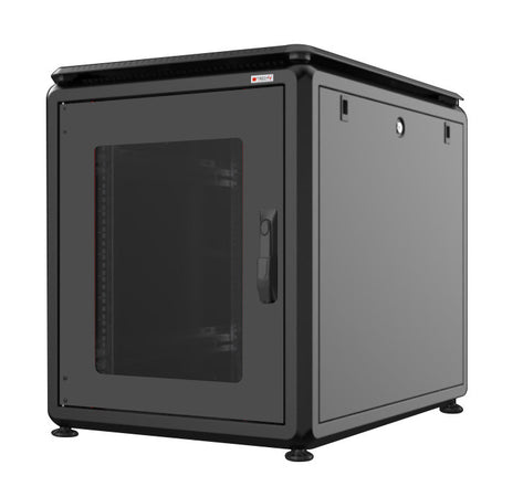 Armadio Rack 19'' 600x800 12 Unit&agrave Nero da sotto-scrivania serie Evolution