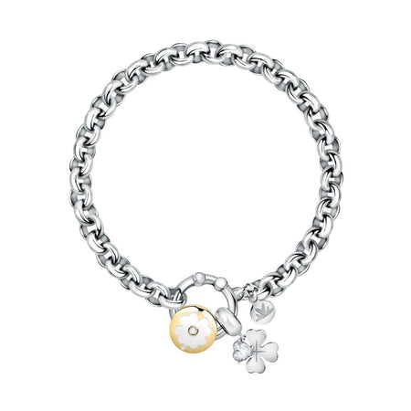 Bracciale MORELLATO donna Drops acciaio / quadrifoglio