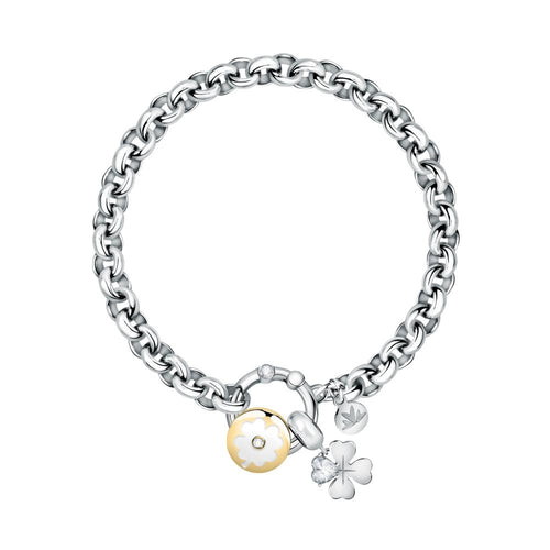 Bracciale MORELLATO donna Drops acciaio / quadrifoglio