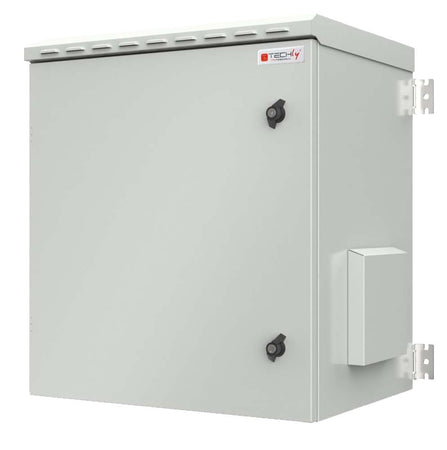 Armadio Rack 19'' a Parete 9U Grigio IP55 Porta Cieca prof. 450 mm
