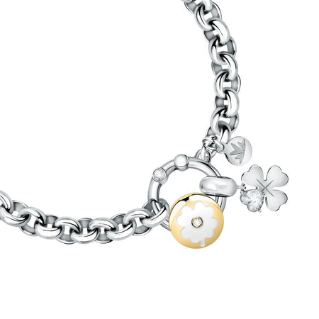Bracciale MORELLATO donna Drops acciaio / quadrifoglio