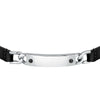 Bracciale MORELLATO uomo Moody pelle nera / acciaio