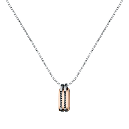 Pendente SECTOR uomo Basic Tag acciaio / oro rosa