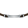 Bracciale SECTOR uomo Bandy pelle marrone / tag