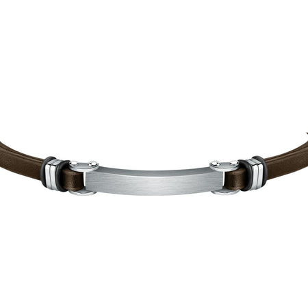 Bracciale SECTOR uomo Bandy pelle marrone / tag
