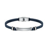 Bracciale SECTOR uomo Bandy pelle blu / acciaio