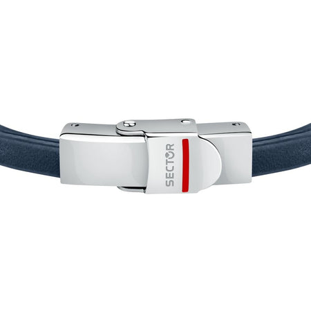 Bracciale SECTOR uomo Bandy pelle blu / acciaio