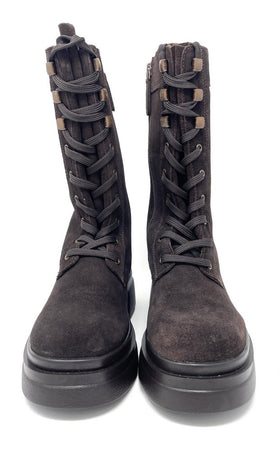 Emanuelle Vee anfibi donna Hero scamosciato brown 809-12