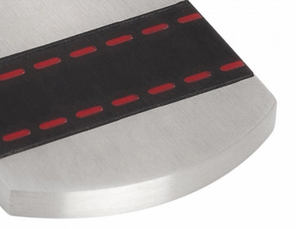 BOCCADAMO - Portachiavi con elemento trasversale in Pvd nero e rosso