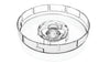 Coperchio tritatutto robot da cucina Bosch Siemens 00489317