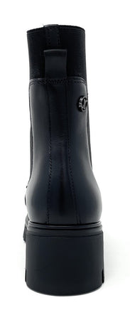 Janet & Janet tronchetti donna in pelle black J-532