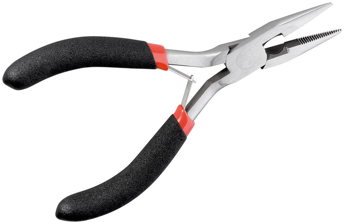 Pinza Semicircolare a Becchi Piatti 125 mm con Ganasce Corrugate