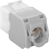 Frutto Keystone RJ45 Cat.6A UTP Tool-Free Bianco Grigio