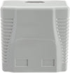 Presa a Muro con 2 Frutti RJ45 Cat.6 UTP Beige