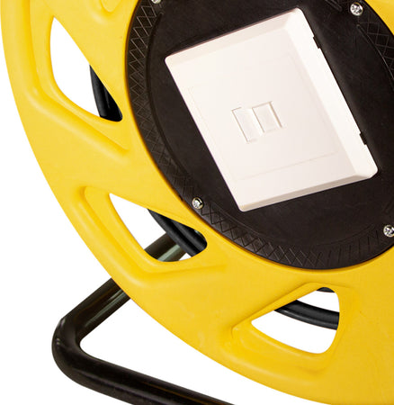 Cavo Patch Cat.7 Plug RJ45 S/FTP TPE con Avvolgicavo 60m Nero