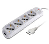 Presa Multipla a 4 Posti Italiana Bipasso/Schuko Spina 10A