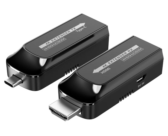 Extender da USB-C&trade a HDMI 4K su Cavo Cat.6/6A/7 fino a 60 metri