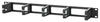 Pannello Passacavi 19'' 5 Anelli in Plastica 1U Nero