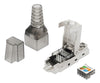 Connettore Plug RJ45 8P8C Cat.6A Schermato STP