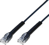 Cavo Slim Patch di Rete Pieghevole in Rame Cat.6A U/UTP 3 metri Nero