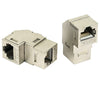 Accoppiatore RJ45 F/F 90° Cat.6A Schermato