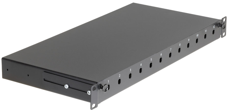 Cassetto Rack 19'' Fibra Ottica 12 Porte ST Simplex