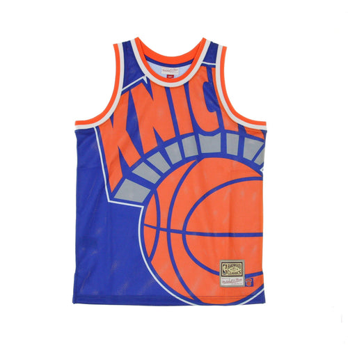 MITCHELL & NESS Canotta Tipo Basket Uomo Nba Big Face Jersey Neykni Original Team Colors da uomo
