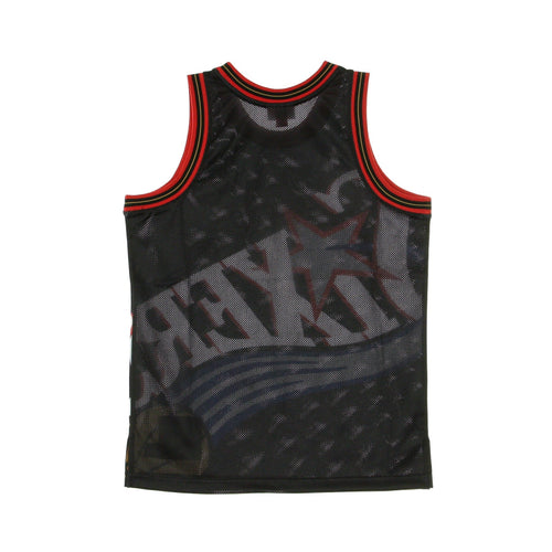 MITCHELL & NESS Canotta Tipo Basket Uomo Nba Big Face Jersey Phi76e Original Team Colors da uomo