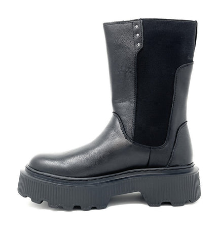 Janet & Janet tronchetti donna in pelle black J-453