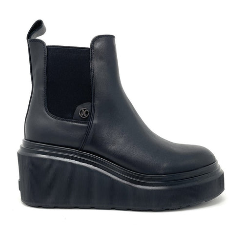 Janet & Janet tronchetti donna in pelle nero J-463