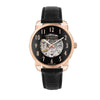 Orologio TRUSSARDI uomo T-city Automatico pelle nero / oro rosa