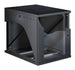 Armadio Rack 19'' a Muro 22U P 800mm L 600mm Porta Vetro Nero