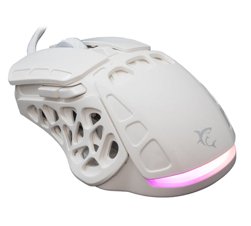 Mouse Ottico Gaming LED RGB con Cavo USB 7200 dpi Bianco, ECTOR