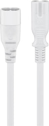 Cavo Prolunga di Alimentazione 2 poli C7/C8 2mt bianco