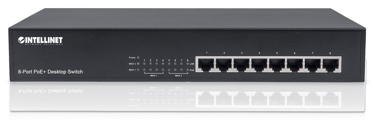 Switch PoE+ 8 Porte 10/100, Desktop / Rack