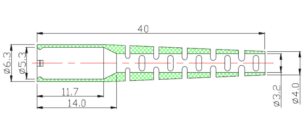Copriconnettore per Fibra Ottica SC 3.0 mm Nero