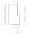Passacavi per Armadi Rack Grigio