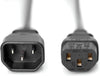 Cavo prolunga VDE C13 F a C14 M 1 m nero